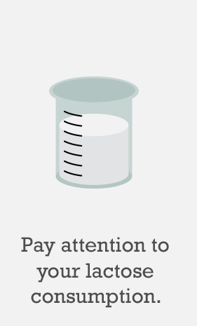 Pay attention to your lactose consumption