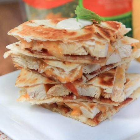 Chicken Bacon Ranch Quesadillas