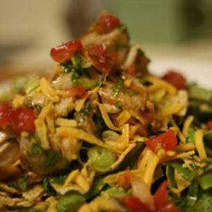 Grilled Fish Taco Salad with GO Veggie! Lactose Free Cheddar Shreds