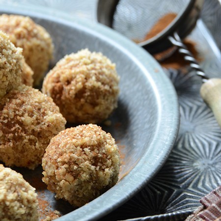 Maple Walnut Cheesecake Truffles