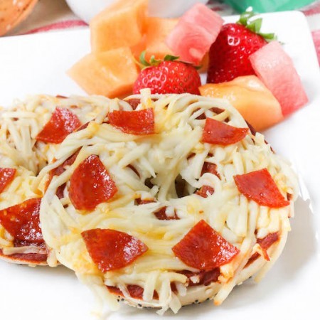 Pepperoni Pizza Bagels