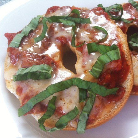 Vegan Pizza Bagels