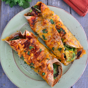 Dairy Free Cheesy Chicken Enchiladas